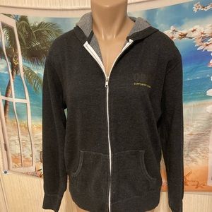 Black obey zip up